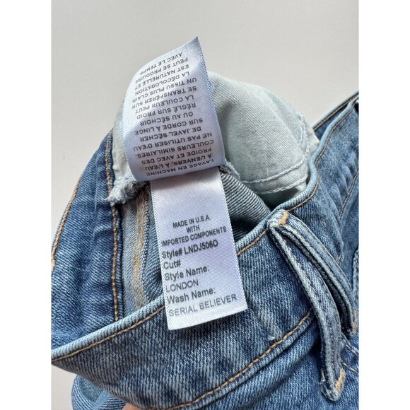 SLVRLAKE London Serial Believer High Rise Stretch Straight Leg Jeans, Size 26 - Picture 15 of 16